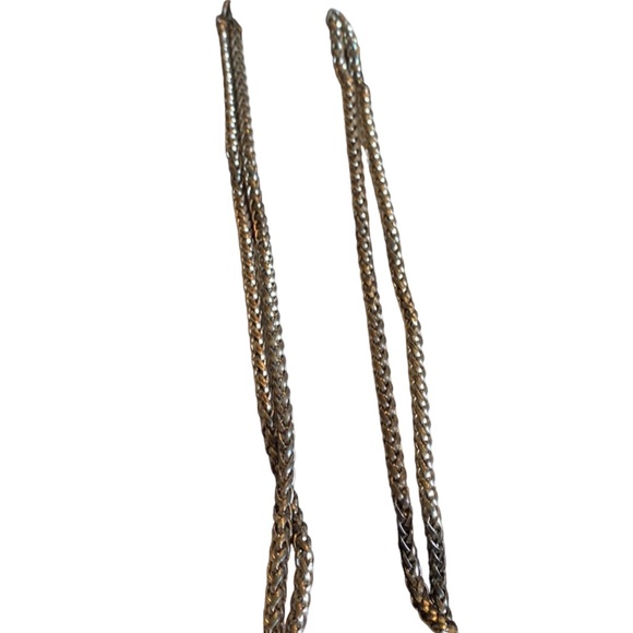 Double Chain Silver Reversible Necklace - Picture 3 of 7